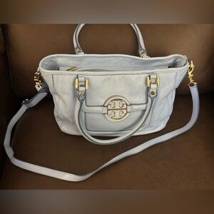 Tory Burch Blue Crossbody Bag with Gold Hardware In Great Conditions
